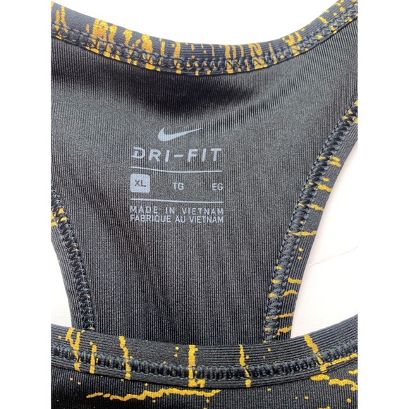 Nike Victory Medium Support Sports Bra XL Black Gold Marble Dri-FIT NWT - Picture 3 of 8